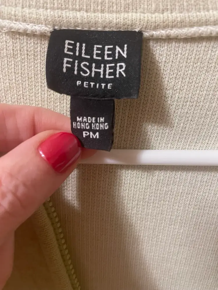 Eileen Fisher Women’s Zip Up Wool sweater