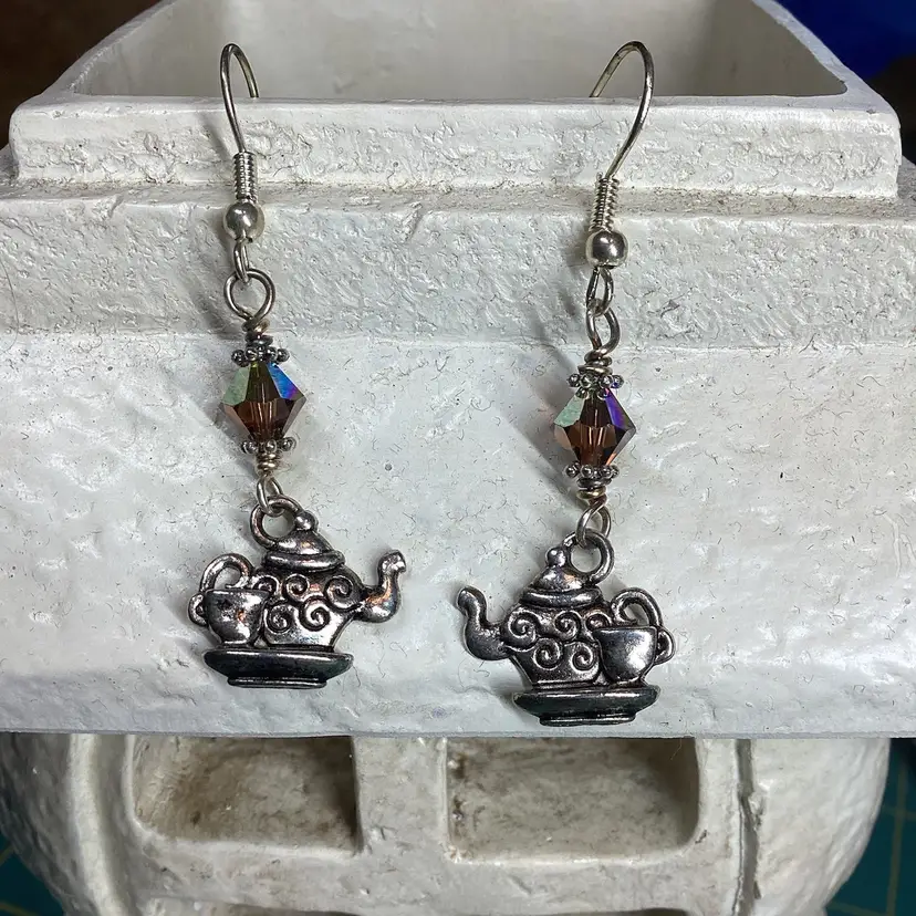 Teapot Drop Earrings