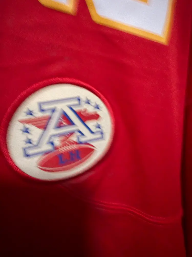 New $130 Men's Nike Skyy Moore Red Kansas City Chiefs Game Player Jersey 5XL Blank Front