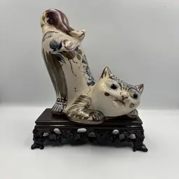 Mexican Tonala Cat with Flowers & Butterflies 8x8”