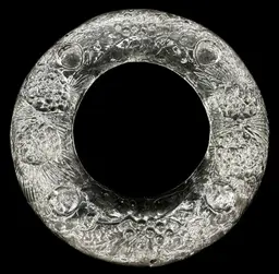 Vetreria Etrusca Italian Art Glass CHRISTMAS WREATH 4-Candle Holder Ring Vintage