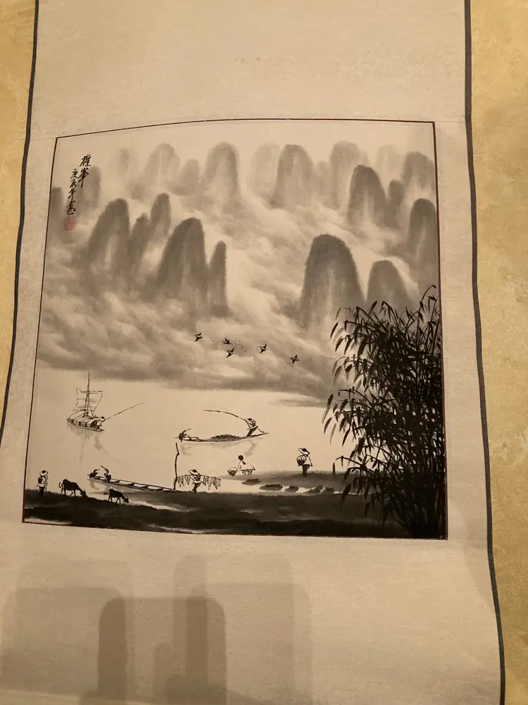 Chinese Paper Hanging Scroll