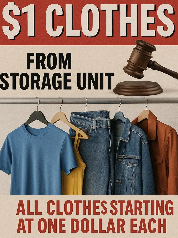 $1 Cloths From Storage Auction 