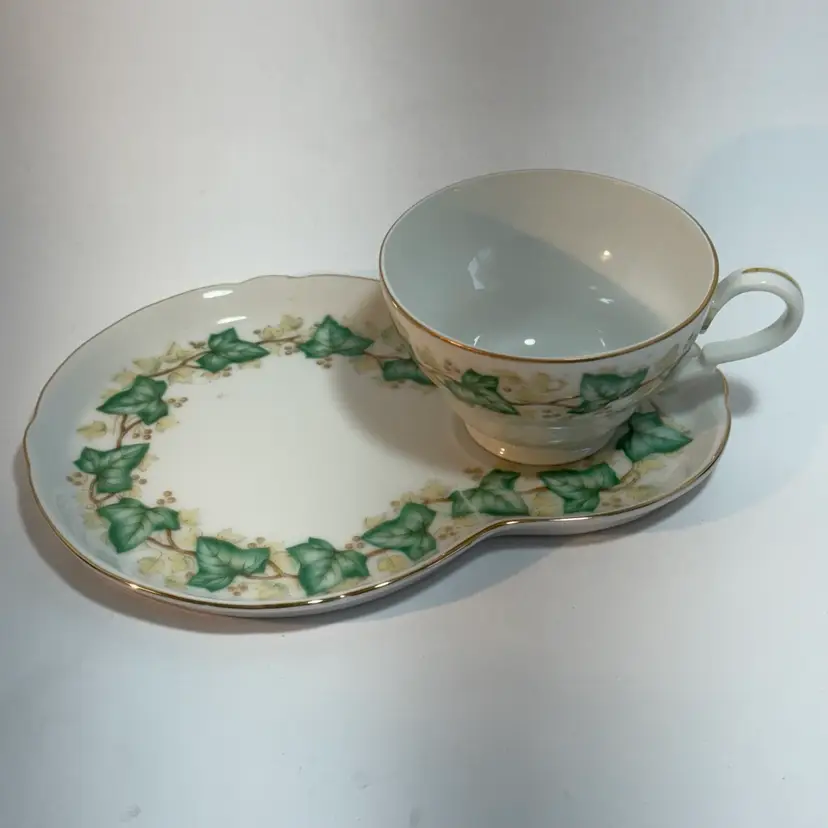 Ardalt Lenwile China Tea Cup & Snack Plate Set Occupied Japan #6206