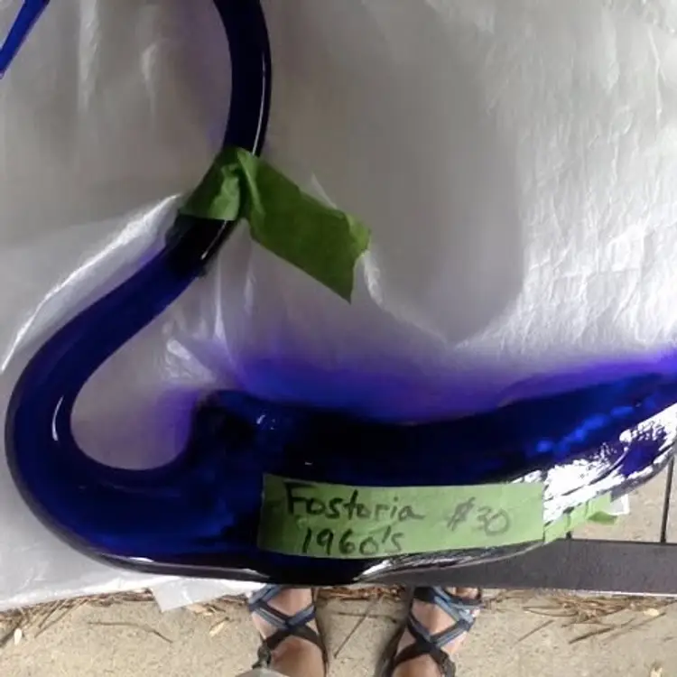 Fostoria Cobalt Blue Swan  $30