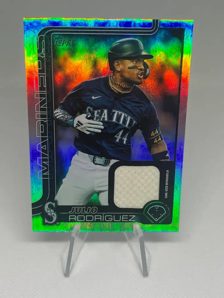 Julio Rodriguez - 2025 Topps Rainbow Foil Relic - Seattle Mariners