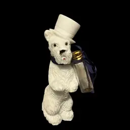 Melilla Studios Scottie Dog With Top Hat And Perfume Bottle