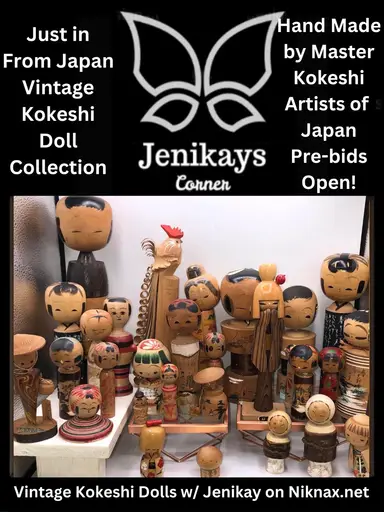 Vintage Kokeshi Doll Collection Part 2 W/Jenikay
