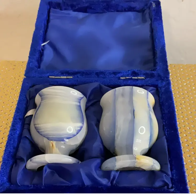 Onyx Stone Shot Goblets