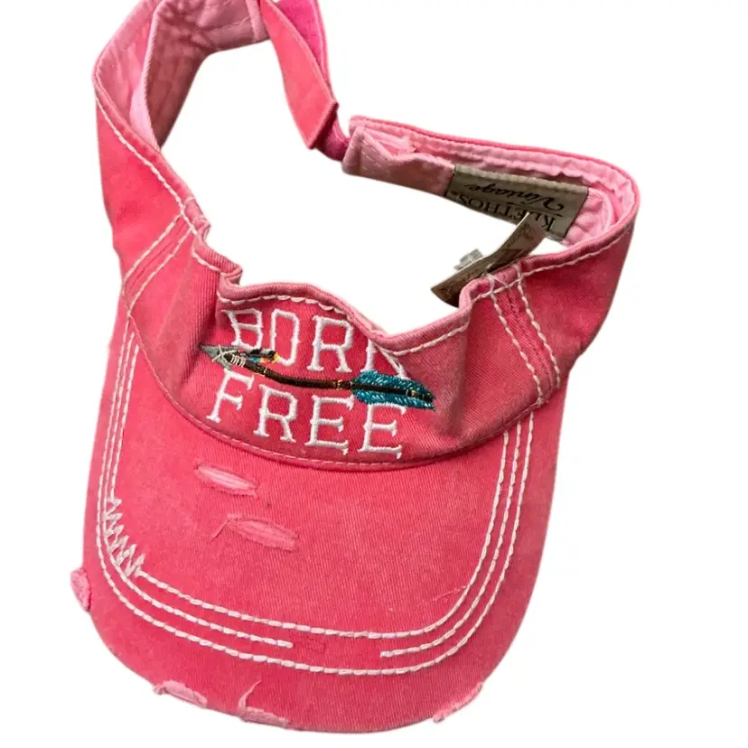 K Bethos Born Free Distressed Visor