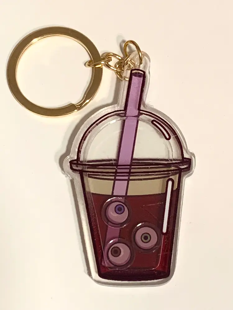 Bloody Boba Acrylic Shaker Keychain