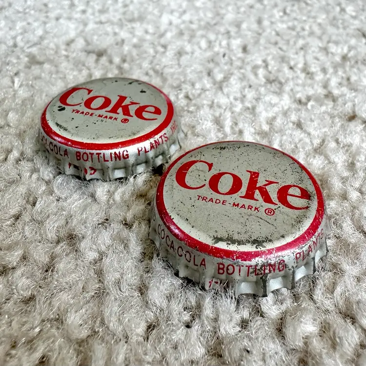 17 Vintage Coke Coca-Cola Bottle Caps, King Size, Cork Lined, Reseal, Martinique
