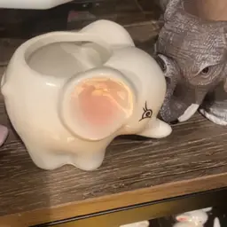 ceramic white elephant