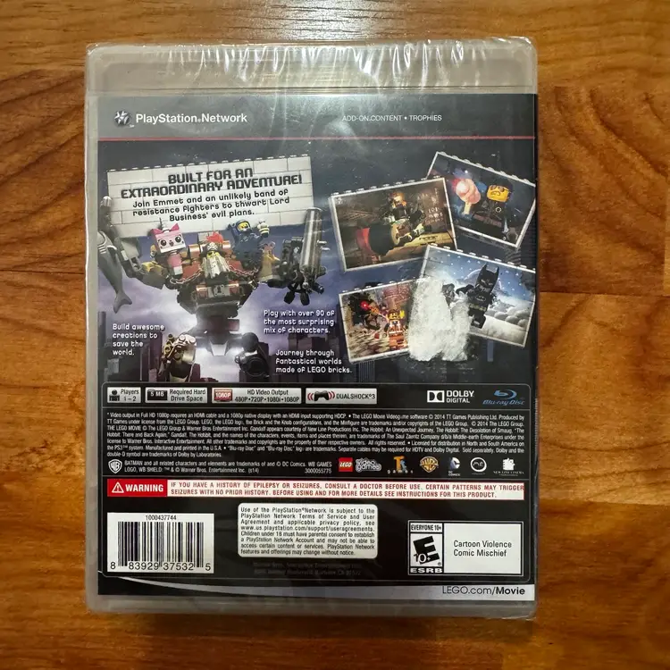 LEGO Movie Videogame PS3 (Brand New Factory Sealed US Version) PlayStation 3