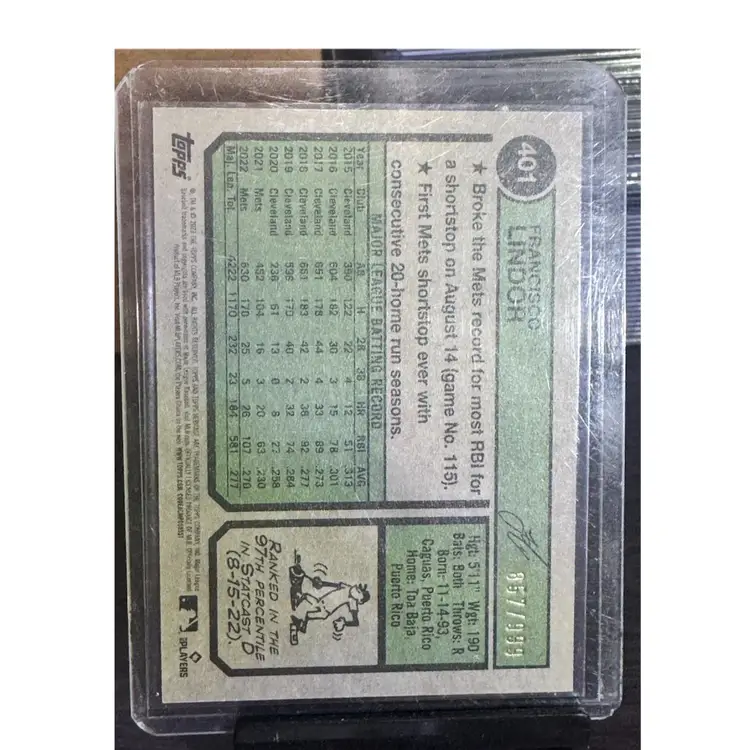 Francisco Lindor Heritage /999