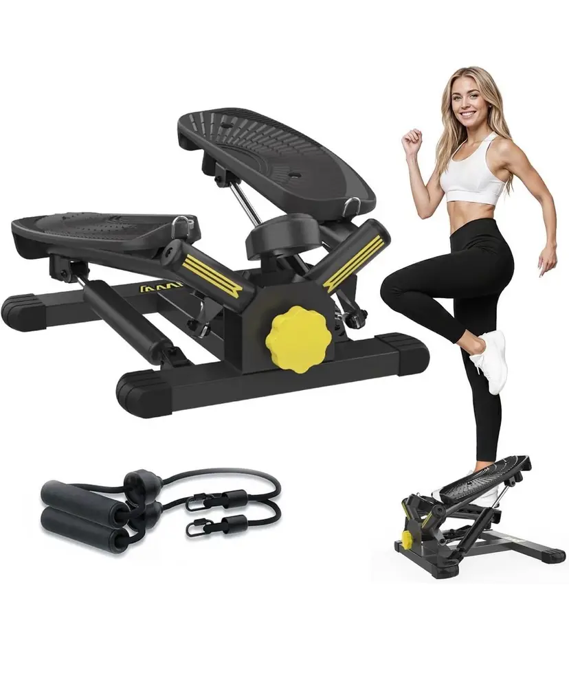 Zivvy Twist Stepper with Resistance Bands Exercise At Home Tight Buns