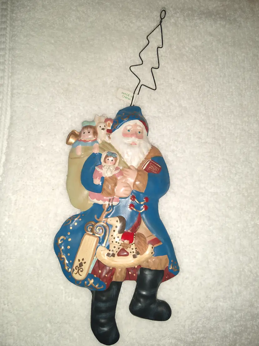 Holiday Ornament Santa with Toys