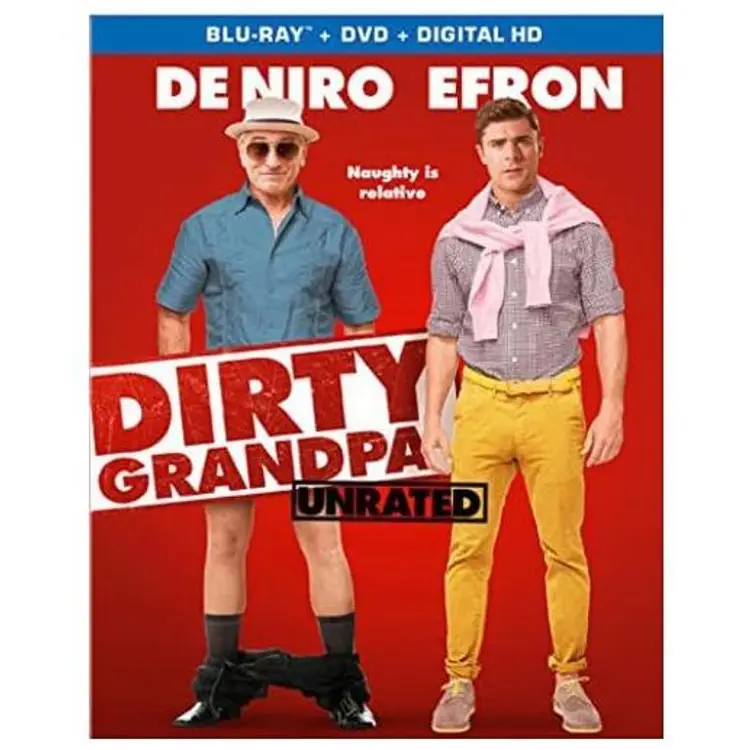 Dirty Grandpa Unrated Blu-ray + DVD + Digital HD LIKE NEW