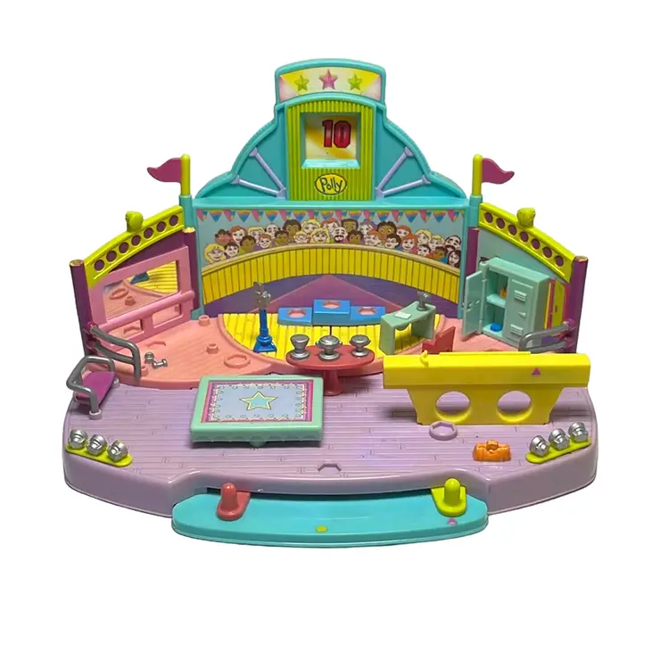 1999 Polly Pocket magnetic turn fest gymnastics floor Mattel Playset no figures