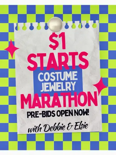 $1 Starts Jewelry & Smalls Marathon w/ Debbie & Elsie 