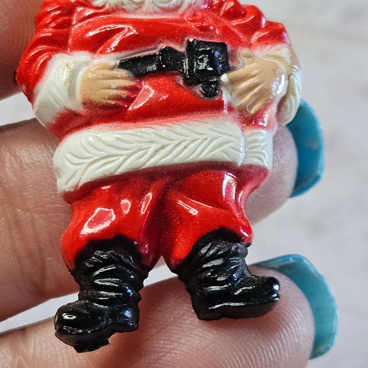 Plastic Santa Pin