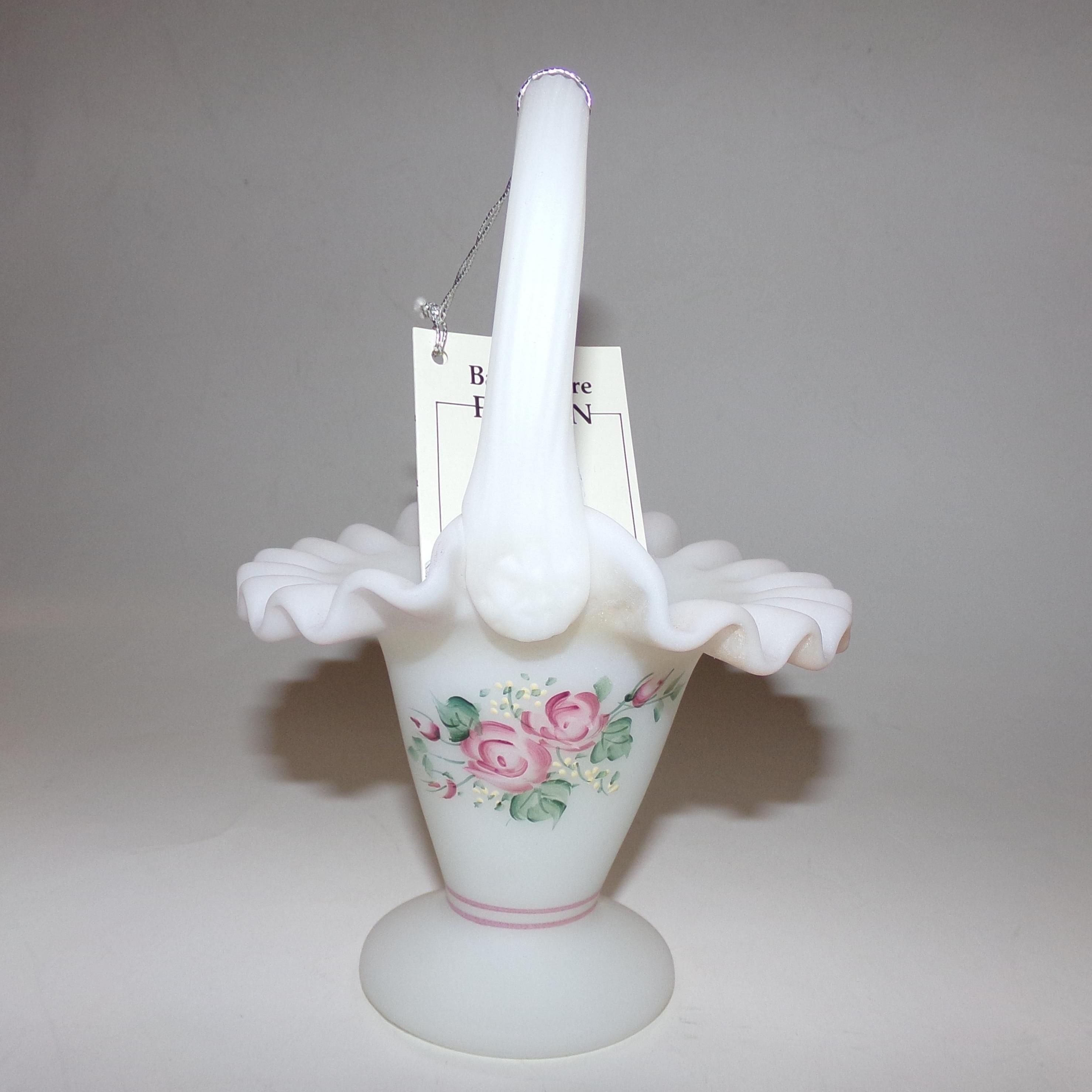 Niknax · Vintage Fenton Hand Painted & Signed, Rose Garden, 7