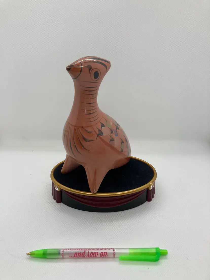 Tonala red clay bird