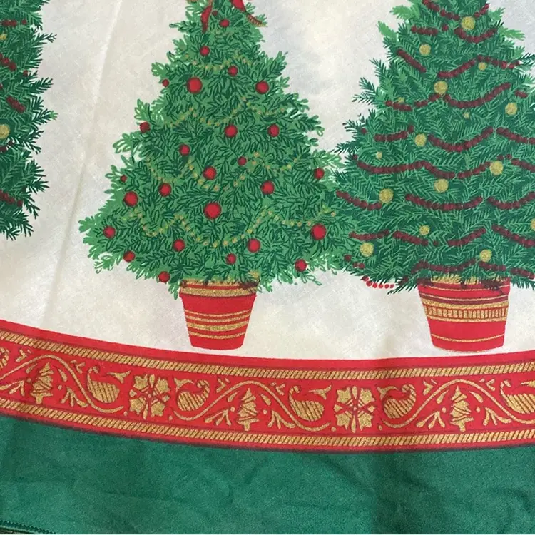 Round Christmas Tree Tablecloth
