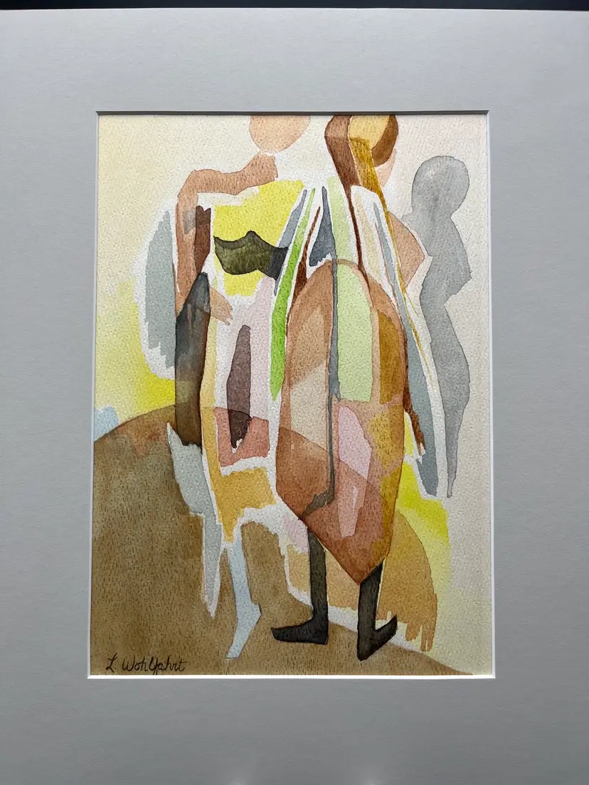 “The Gathering” Abstract Watercolor Painting By Lynda S Wohlfahrt