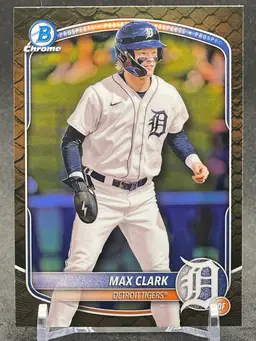 2025 Bowman - Chrome Prospects Max Clark #BCP-24 Reptilian Refractor