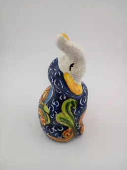 Handpainted ceramic elephant figurine