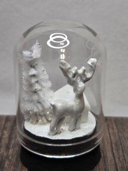 "White Christmas" Mini Miniature Cloche