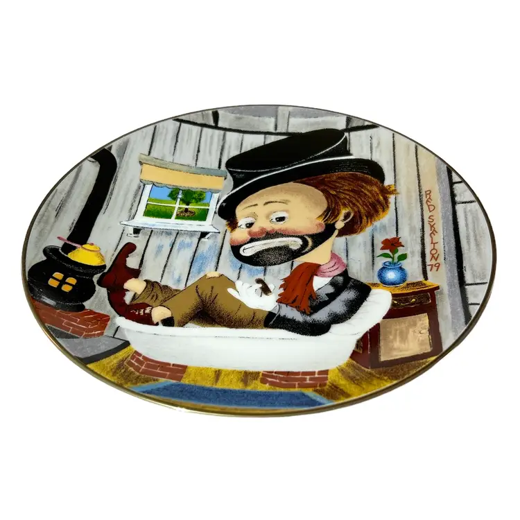 Rare Limited Edition Red Skeleton Freddie in the Bathtub Plate