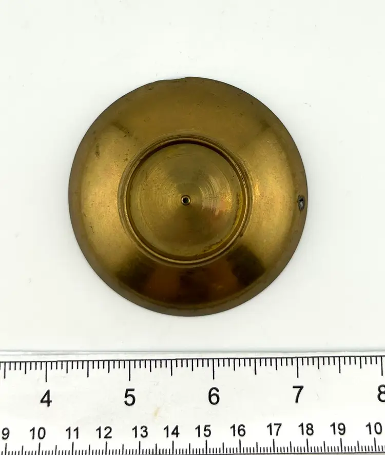 Small Enamel on Brass Dish 3”