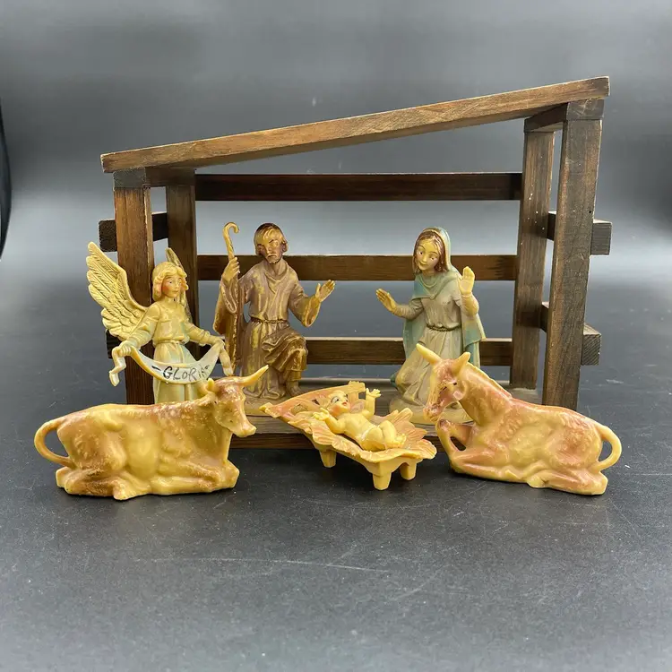 Fontanini Depose Nativity Religious Holy Vintage Italian Christmas Set of 7