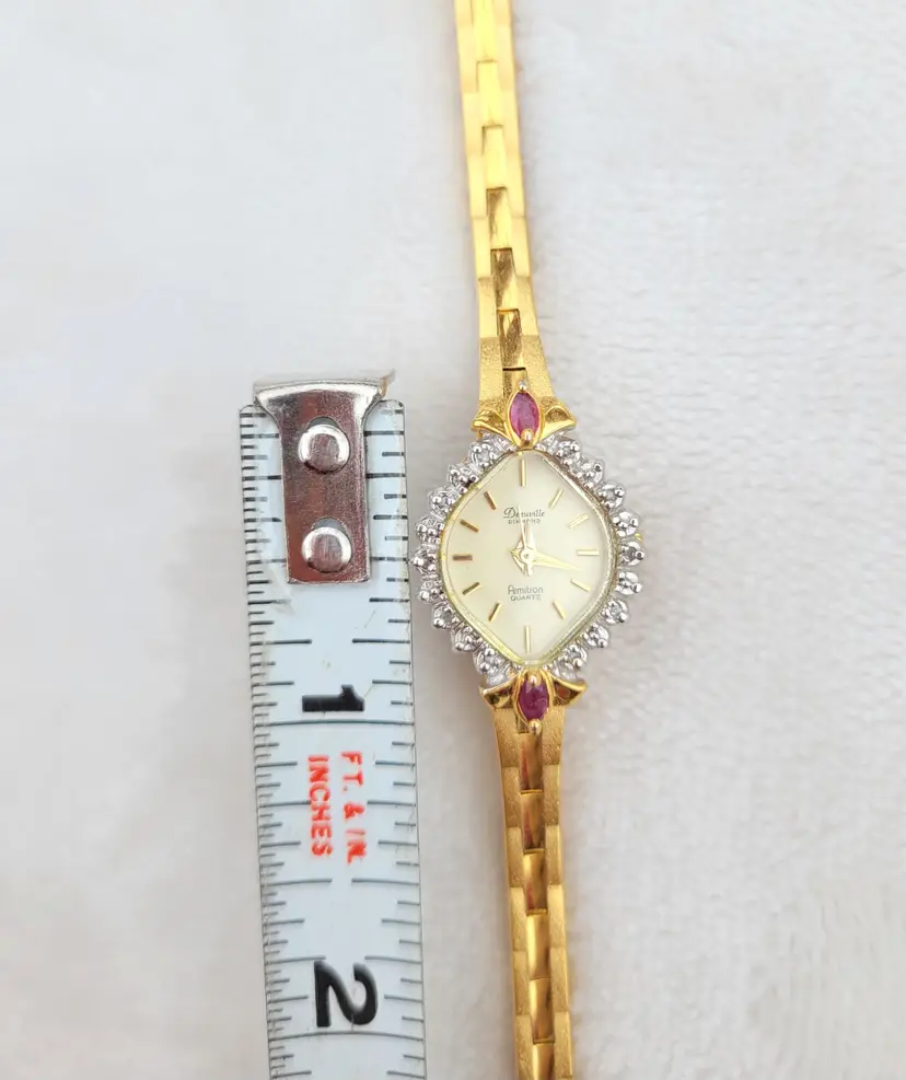 Vtg Deauville Diamond & Ruby Armitron Women display picture 3