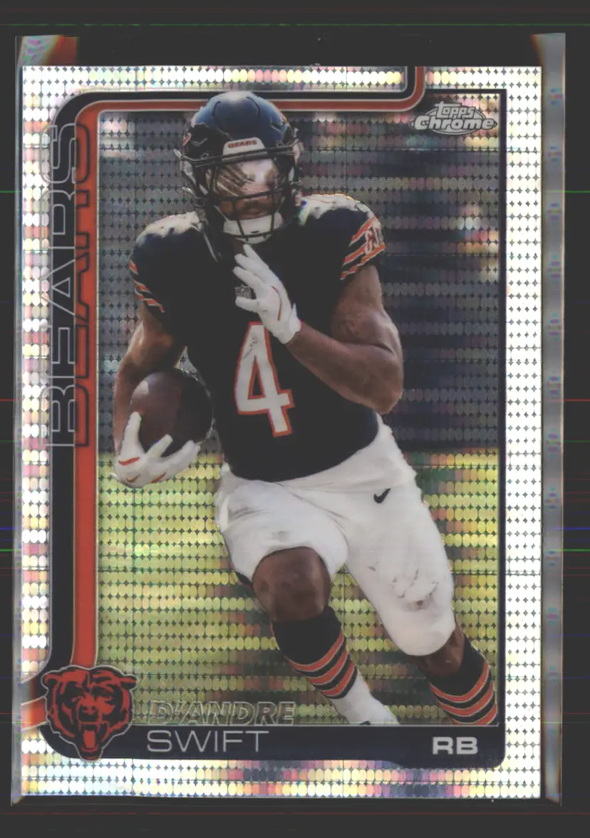 D'Andre Swift 2025 Topps Chrome Pulsar #53 - (142) - Chicago Bears