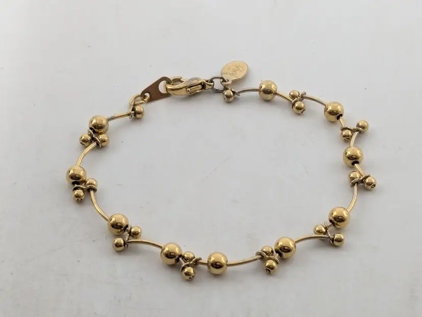 Premiere Designs Gold Tone Beaded Bracelet
