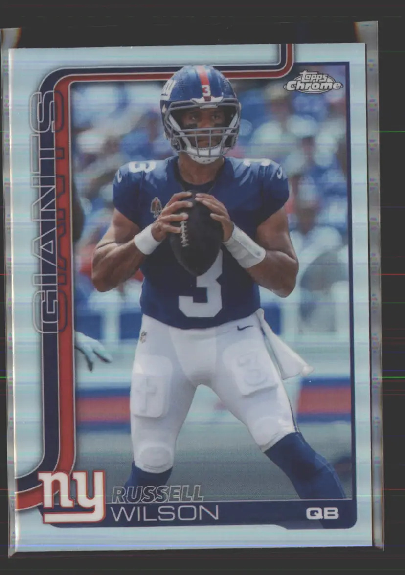 Russell Wilson 2025 Topps Chrome Refractor #229 - (142) - New York Giants