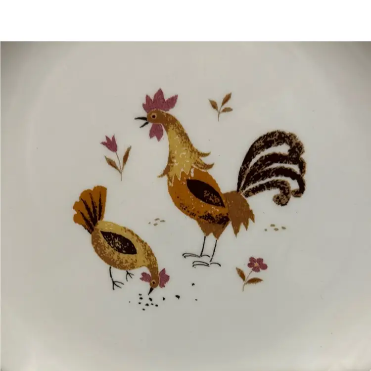 Small Vintage Chicken Plate