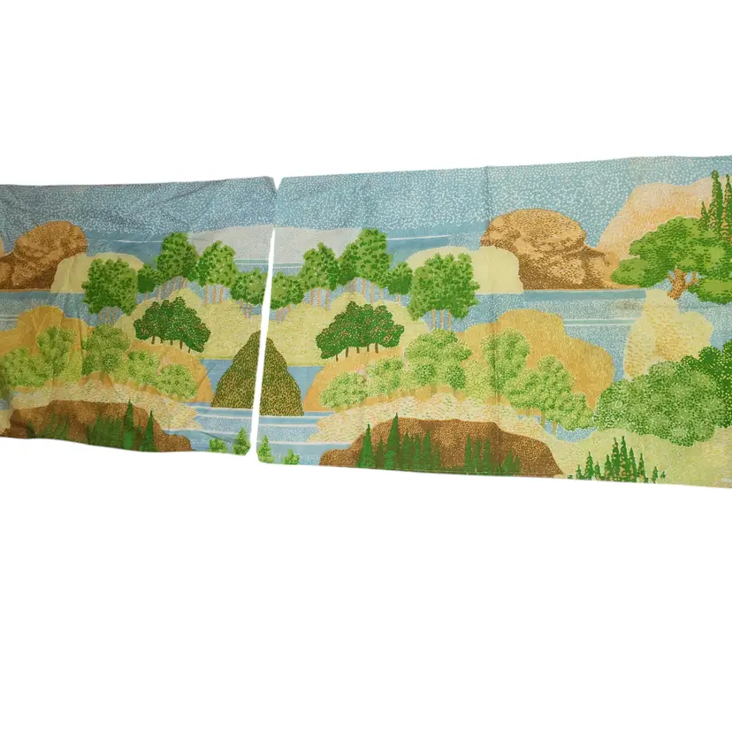 Vtg 60"s-70's two pillowcases