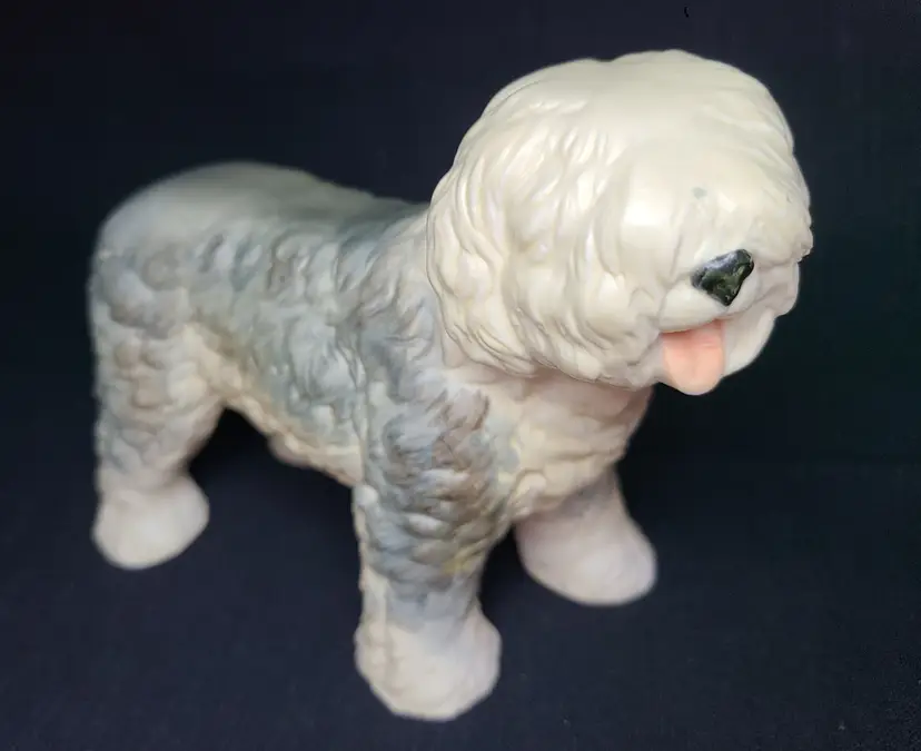 Vintage Ceramic Old English Sheepdog Figurine
