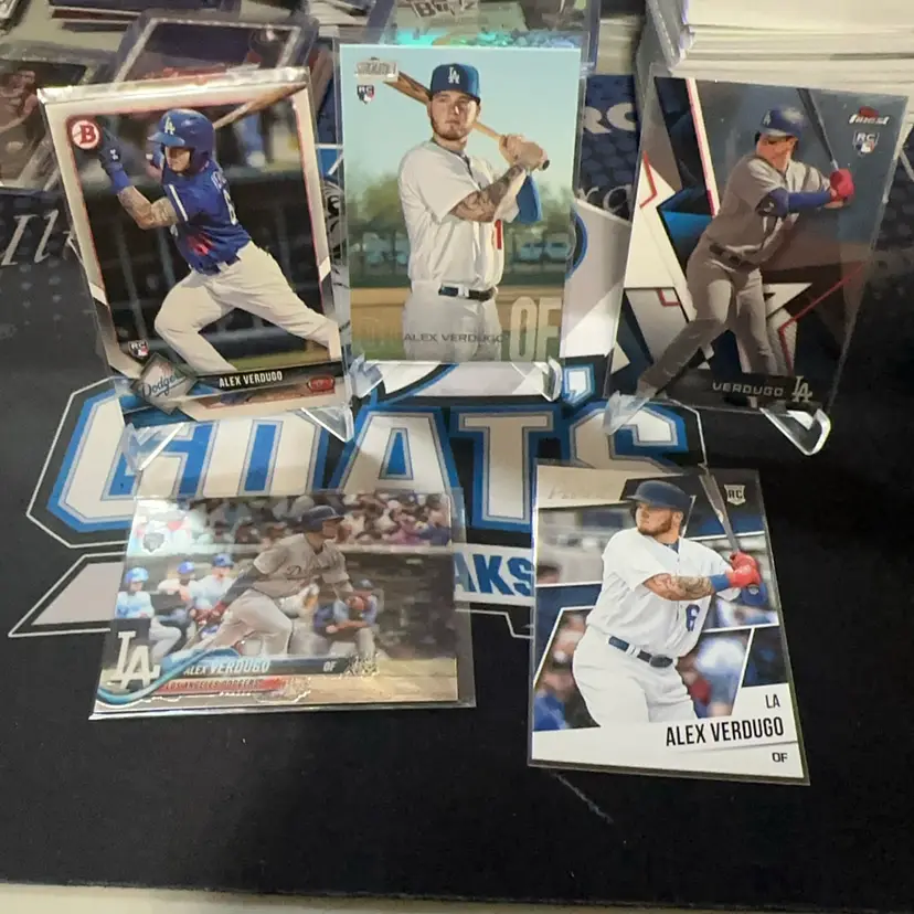 Alex Verdugo 5-Card RC Lot! Los Angeles Dodgers
