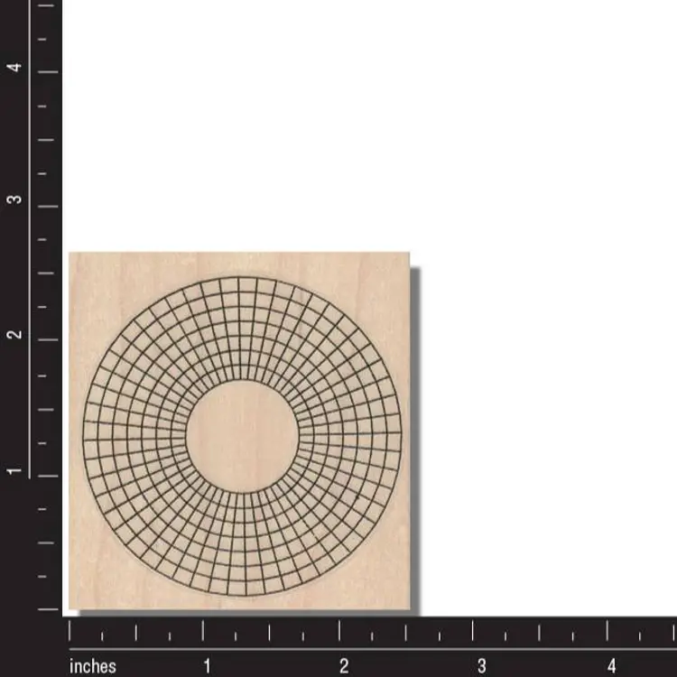 Color Wheel Background Art Rubber Stamp - Mixed Media, Junk Journal, Crafts