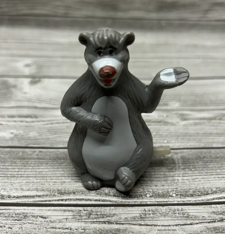Vintage Disney-Wind Up Baloo Jungle Book Figure Toy