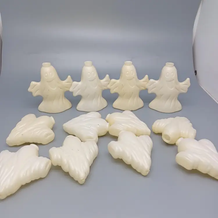 Vintage Halloween Ghost Blow Mold String Light Covers (12)