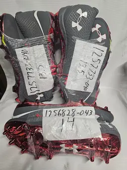 3 New Under Armour UA Team Nitro Low MC Football Cleats Men's Size 13. 5 and 14