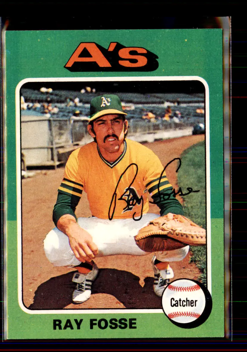 Ray Fosse 1975 Topps #486 - Oakland Athletics - (pk1-25)