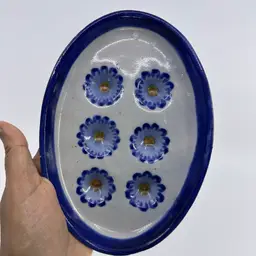 Vintage Mexican Art Pottery Escargot Dish (possibly Ken Edwards)