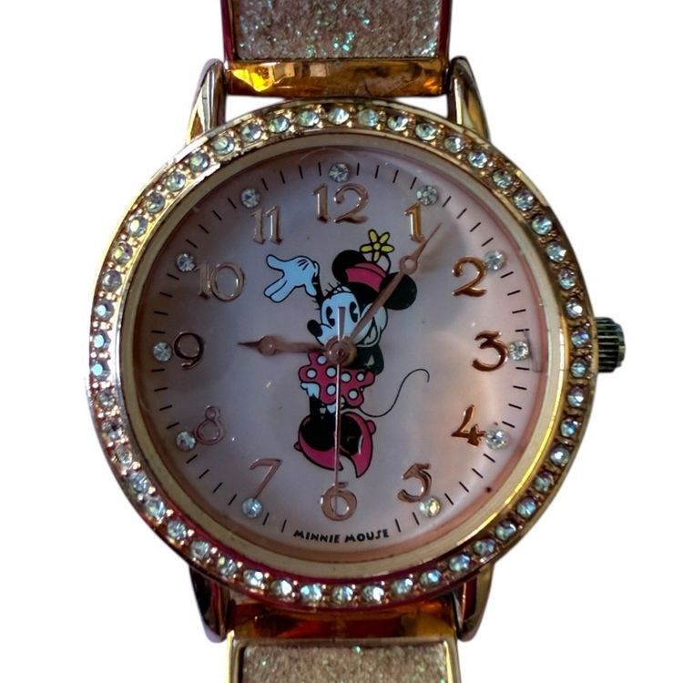 Disney Watch 12 Minnie Mouse Pink Glittery